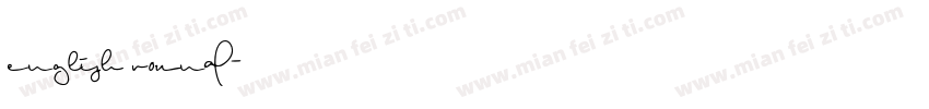 english round字体转换